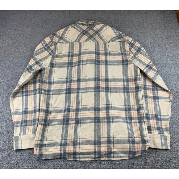Levis Shirt Men's XL Beige Tan Plaid Flannel Wool Blend Button Up Shacket - Picture 2 of 10